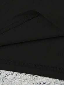 EMERY ROSE Nueva llegada Camiseta sin mangas con cuello redondo y estampado de corazón, versátil y de talla grande para mujer - Negro - Ver 3