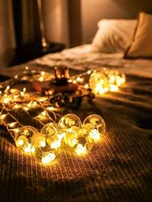 Wishing Ball String Lights, Hanging Decor Lights, Suitable For Christmas, Thanksgiving, Halloween, Birthday And Indoor Party Decoration | Classic Style - Multicolor - View 6