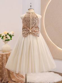 Tween Girls Extended Size Partywear - Champagne - View 2