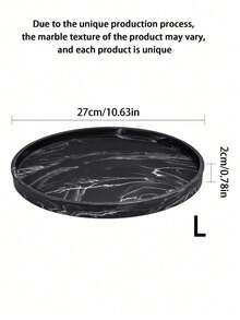 1PC/3PCS Round Marble Pattern Storage Tray, Bathroom Organizer Rack, Easy To Clean, Candle/Fragrance Holder, Silicone Vanity Tray, Jewelry Dish, Ideal For Liquid Soap, Shampoo, Spice Jars, Vase Mat In Home, Bathroom, Kitchen, Living Room, - Multicolor - View 21