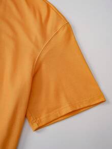 GARFIELD | SHEIN Herren Casual Süß Rundhals Kurzarm Top und Shorts mit Kordelzug Taille und Tasche Pyjama Set - Gelb - Übersicht 5