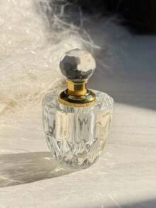 Zazumi 1pc Clear Crystal Perfume Refillable Bottle, Portable Small Fragrance Bottle For Essential Oils - Multicolor - View 5
