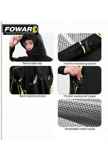 Motorcycle Rain Suit In Roll Pack, High Waterproof Motorcycle Rainwear, Rain Jacket & Pants Set With Matching Rain Gloves, Premium Spring Riding Rain Gear, Ideal Travel Companion Gift, Must-Have Cycling Accessory - multicolor - View 6
