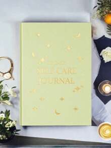 1 件 Star My DAILY SELF CARE JOURNAL 笔记本高级皮革纸烫印字母分页奢华金边无日期计划内页自我管理/自我反思/感恩五分钟，创意礼物感恩节、圣诞节、生日万圣节装饰返校 - 彩色 - 查看 16