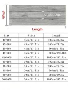 Madebyblanc 1 Roll Light Gray Wood Grain Peel And Stick Floor Sticker, 11.8" / 17.5" Width Options, Waterproof Self Adhesive Vinyl Floor Decal With Free Installation Kit, Removable Non-Slip Renter Friendly Floor Covering For Home DIY Renovation - Oak floor sticker - light gray - View 11