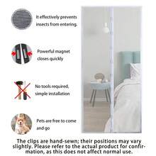 1PC 重型磁性纱门 - 防止蚊虫进入，享受新鲜空气 - 自密封，免提式网状隔断 - 宠物和安全的理想选择。 - 多色 - 查看 12