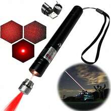 1PC Red Light/Green Light Laser Pointer High-Power Flashlight: Rechargeable Powerful Green Laser Pointer With Star Cap, Remote Control Powerful Laser Dot Beam Indicator, Suitable For Astronomy Demonstration Outdoor Camping Cat And Dog Laser Toy, USB Direct Recharge Upgrade School Supplies, Back To School - Multicolor - View 12
