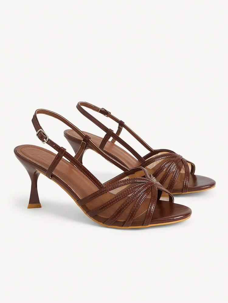 CUCCOO CHICEST Women's Square Head Is Fashionable, Sexy, Elegant And Beautiful, Simple And Generous, Casual, Suitable For Commuting, Daily Wear, High-Heeled Sandals