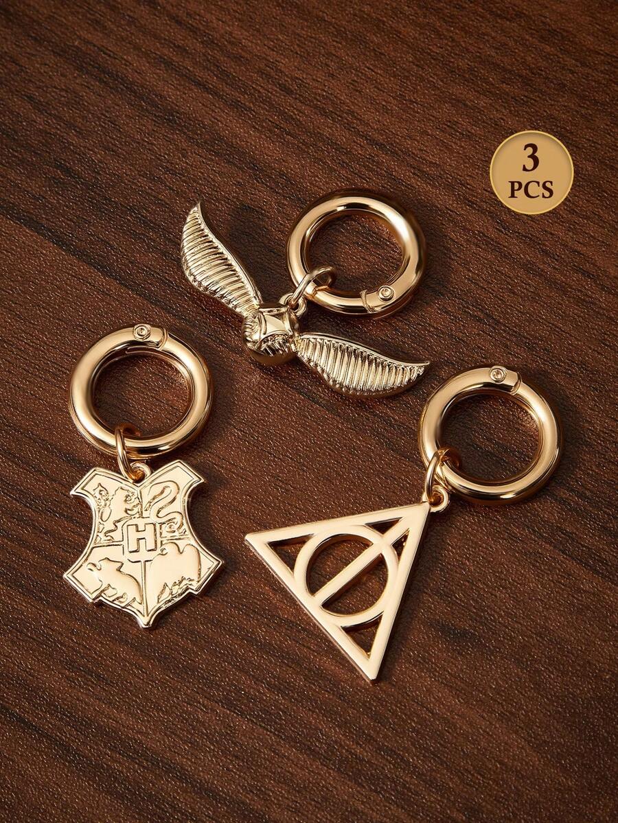 HARRY POTTER X SHEIN 时尚金色飞贼锌合金钥匙扣，奢华精致，可作包包挂饰、吊坠、纪念品、收藏品，适合作为礼物、钱包、书包、背包、汽车配件。 - 金黃色 - 查看 1