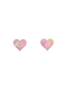 Miếng dán ngực và miếng che đầu ngực siêu mỏng, màu pastel, ánh cầu vồng, hiệu ứng ba chiều, lấp lánh, hình trái tim, họa tiết Y2K, được cá nhân hóa, phù hợp cho quán bar, câu lạc bộ, lễ hội âm nhạc, tiệc tùng. - Màu Hồng baby - Xem 1