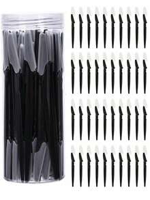 30/40pcs Unisex Face Razor, Multi-Purpose Eyebrow Trimmer, Facial Hair Removal Tool, Silicone Protected Eyebrow Trimmer, Easy Shaving Razor - Black - View 7