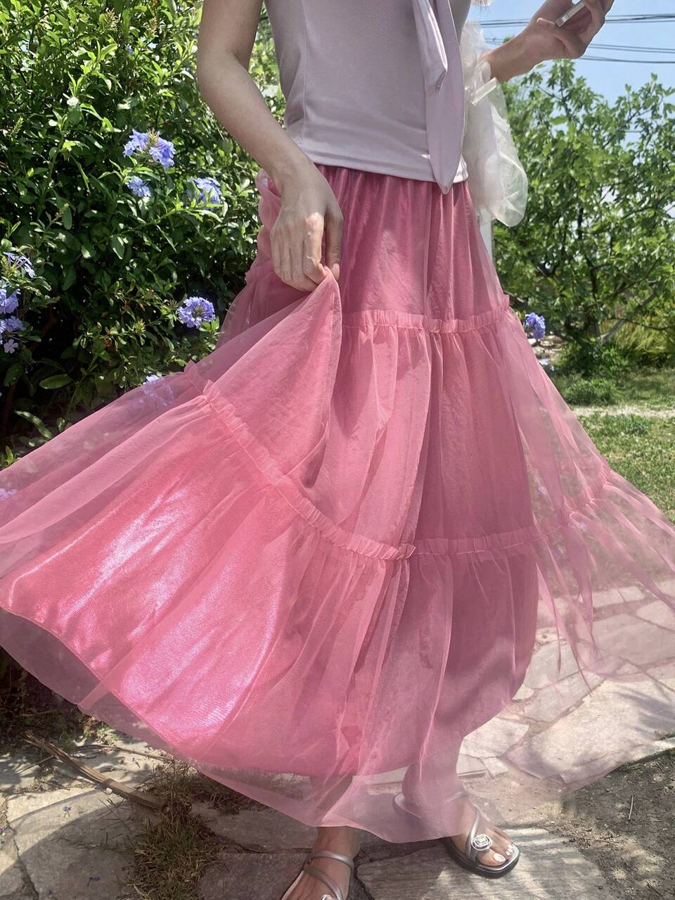 Women's Tulle Skirt, Korean Style Sweet And Cute Vacation Skirt