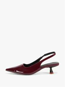 Alvarani Women's Black Pointed Toe High Heel Shoes Fashion Pointed Toe Formal High Heel Shoes Fashionable Ankle Strap High Heel Shoes - Burgundy - View 8
