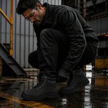 Men Industrial & Construction Boots - Black and White - View 3