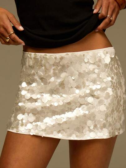 Athîral Váy khoác ngoài đính sequin màu trơn dành cho nữ