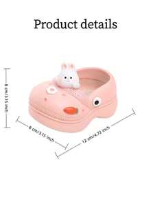 Joivida 1Pc Cute Slipper Shaped Succulent Planter, Creative Animal Themed Resin Flower Pot, Fun Hole Shoe Design Plant Pot For Small Plants, Multiple Animal Styles (Rabbit/Panda/Cat/Bull), Durable Non-Deform Resin Planter For Desk & Home Decor, - multicolor - View 3