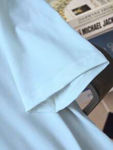 Manfinity Homme 3件套男士休闲修身短袖T恤，简约百搭圆领T恤套装 - 墨綠色 - 查看 7