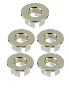 1/5Pcs Antique Style Sink Overflow Cover, Decorative Basin Overflow Hole Cap For Bathroom Wash Basin - Gold - View 12
