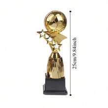 1 Pc Plastic Golden Ball Awards Trophy Model Soccer Competition Winner Award Trophy Toy Craft Souvenirs Excellent Player Award Small Prize Cup - Multicolor - View 13