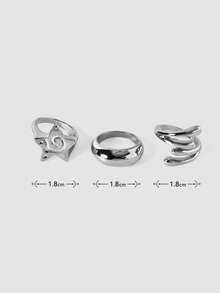 MortiRose Ring Set - Antique Silver - View 8