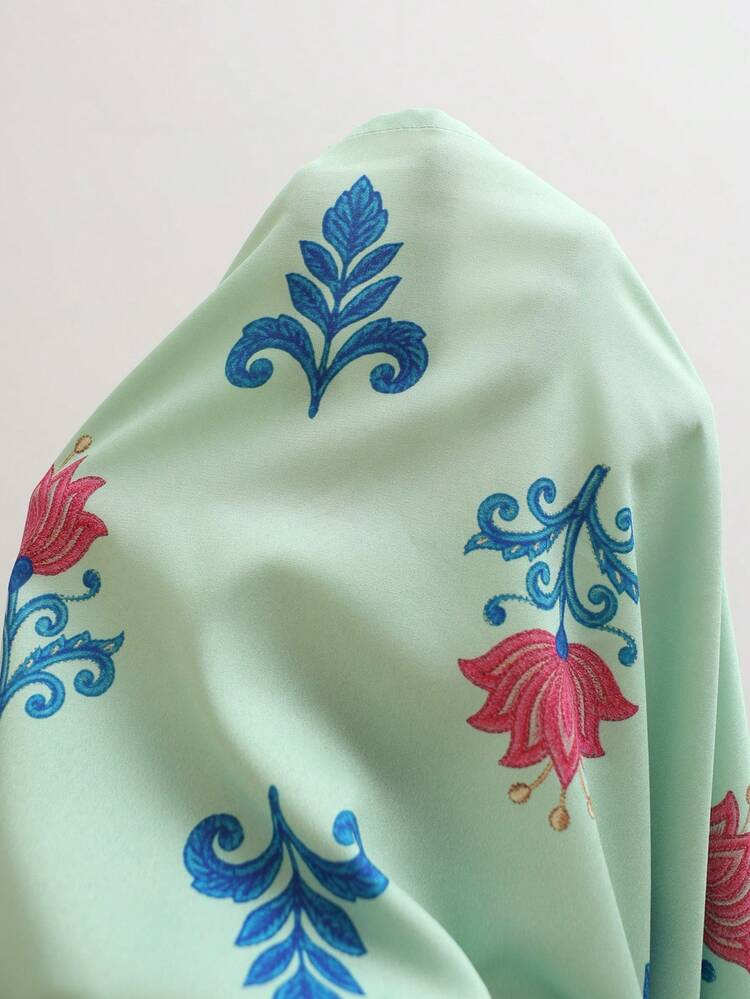 Plus Size Women's Vacation Placement Print Ruffle Sleeve Maxi Dress Brunch Dresses For Women Picnic Dresses For Women Spring Outfits For Women Dresses,Summer Outfits For Women, Vacation Outfits Women ,Summer Holiday Outfits ,Country Style For Women ,Floral Dress Zanzea Dress For Women Plus Size Zanea Dress For Woman Yisikado Dress