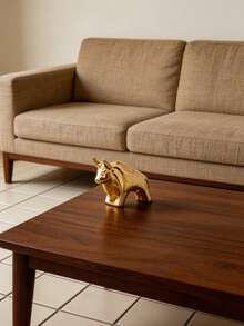 Cirelle 1 Tượng động vật bằng gốm mạ vàng, hình chó con, kỳ lân, bò, đồ trang trí bằng gốm phong cách Bắc Âu hiện đại, đồ trang trí nhỏ mạ vàng cho bàn cà phê phòng khách, lý tưởng cho lối vào, phòng khách, phòng ngủ, món quà hoàn hảo để trang trí nhà cửa. - Nhiều màu - Xem 7