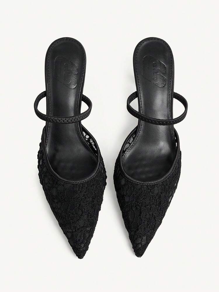 CUCCOO CHICEST Women Shoes Four Seasons New Embroidery Mesh Design Pointed, High Heel Romantic Elegance Stylish Mesh Women's High Heel Shoes Hoop Dress Dating Afternoon Tea Wedding Party Valentine's Day Elegant Dress