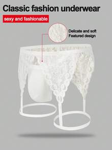 DrisQ Dây nịt ren cho nam, đồ lót gợi cảm. - trắng - Xem 3