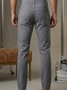 Pantalon de gabardina para hombre - Gris Claro - Ver 2