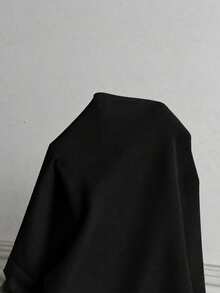 Veilorie 女士休闲度假风碎花刺绣连衣裙 - 黑色 - 查看 8