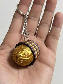 MINKOJA MINKOJA 1pc Cute Realistic 3D Printed Chocolate Toy, Stress Relief, Keychain Backpack Decor, Mini Accessory, Supermarket Display, DIY Craft, Desktop Decor, Car Dashboard Decor, Party Favor, Holiday Gift - Multicolor - View 2
