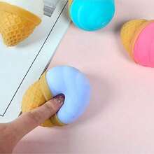 MINKOJA MINKOJA 1/2/5 piezas Juguetes Squish para recuerdos de fiesta, Squishies Kawaii, Juguetes sensoriales de helado, Rellenos para canastas de Pascua y bolsas de regalo, Pelotas antiestrés, Estilos y colores aleatorios - Multicolor - Ver 6
