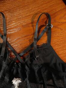 Divavoom Plus Size Women Sexy Lace Underwire Bra - Black - View 5