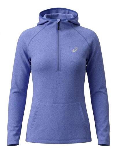 Asics Women's 1/2 Zip Hoodie Blue