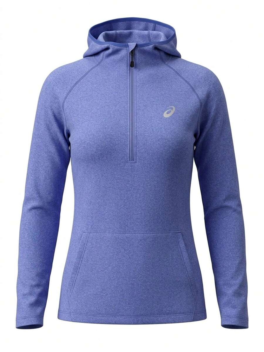 Women's 1/2 Zip Hoodie Blue - Blue - View 1
