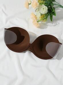 1 pieza Pegatina para el pecho de mujer, adecuada para banquetes y múltiples ocasiones - Café integral - Ver 2