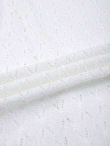 Naviga Onda Summer Men's White Tropical Vacation Solid Button-Front Short Sleeve Shirt And Shorts Set,Beach Hawaii Holiday Swim Bathing Textured Fabric Outfits - White - View 5