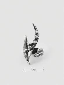 MortiRose Un anillo de mujer con estilo gótico retro y personalizado con un diseño elegante - Sustituto Platino - Ver 9