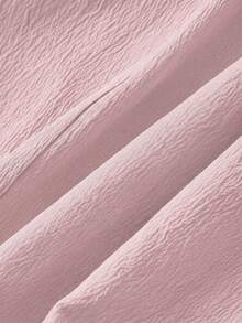 SHEIN MOD Vestido de mujer de unicolor con pliegues en el busto, atado a los lados y tirantes de espagueti - Rosa Pálido - Ver 10
