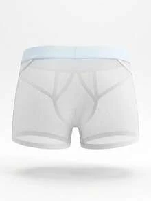 DrisQ DrisQ 男士性感網眼平角褲,具有捲邊設計 - 白色 - 查看 6