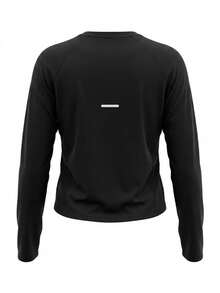 Women's Long Sleeve Shirt Black - Black - View 2