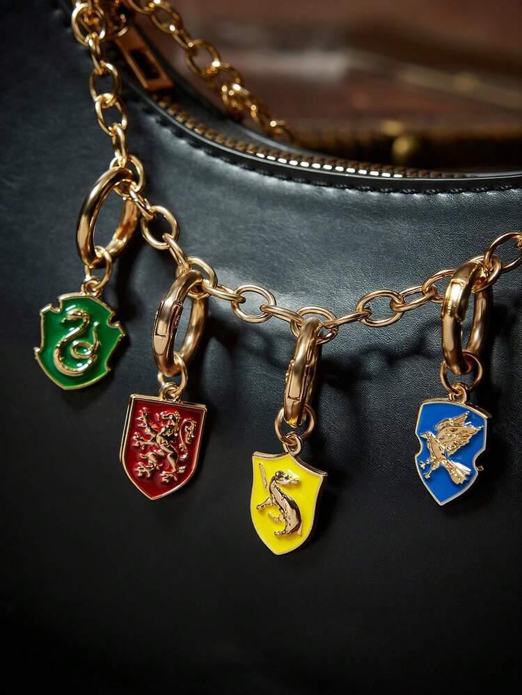 HARRY POTTER X SHEIN Llavero de la Snitch Dorada de aleación de zinc con estilo de moda, refinado, para regalos, carteras, mochilas escolares, mochilas, accesorios de coche - Dorado - Añade 3