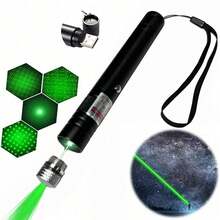 1PC Red Light/Green Light Laser Pointer High-Power Flashlight: Rechargeable Powerful Green Laser Pointer With Star Cap, Remote Control Powerful Laser Dot Beam Indicator, Suitable For Astronomy Demonstration Outdoor Camping Cat And Dog Laser Toy, USB Direct Recharge Upgrade School Supplies, Back To School - Multicolor - View 11