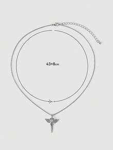 MortiRose Pendant Necklace,Goth/Gothic/Punk/Grunge/Dark Gothic,Streetwear,Summer/Festival/Prom/Party,Vintage - Antique Silver - View 7
