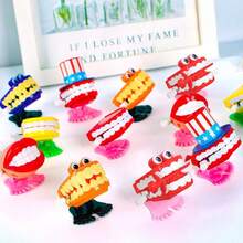 MINKOJA 1/2/4/6/8/12/18/24PCS Chattering Teeth Wind Up Toy Walking Teeth, Clockwork Toys, Teeth Clockwork Walking Toys, Funny Teeth Toys, Gags Practical Joke Toys, Birthday Party Favors, Gift Bag Stuffer, Pinata Filler, Random Colors And Styles - Multicolor - View 6