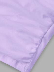 Tween Girl Elegant Solid Fitted Sweet Bow-Knot Tie Shoulder Side Ruched Cami Tank Top - Mauve Purple - View 3