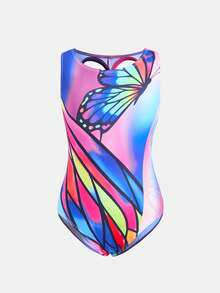 SHEIN 女童简约休闲修身舒适体操服，适合体操运动 - 彩色 - 查看 10