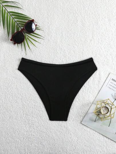 Swim Lushoire Women's Swimsuit Bottom, Elegant Ribbed Mid-Waist Casual 2026 New Women's Swimwear ArrivalFor School,Suitable For Holiday, Date, Afternoon Tea, Western, Cruise, Beach, Island, Road Trip, All Seasons, Music Festival, Boho Vacation,Bohemian Vacation, Chill Autumn ,Western Boho ,Elegant Tops For Women Bikinis Set For Women Swimsuit Bottoms For Women 2 Piece Set Yummy Control Bathing Suit Zip Up Swimsuit