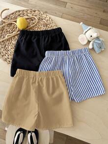 LMoss Kids Quần short thường ngày có dây rút, in hình gấu dành cho bé trai. - Nhiều màu - Xem 2