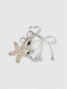 ROMWE Fairycore 1 Stylish Lily Beaded Bag Accessory Buckle, Suitable For Decorative Handbags, Messenger Bags, Backpacks, Etc - Silver - View 2